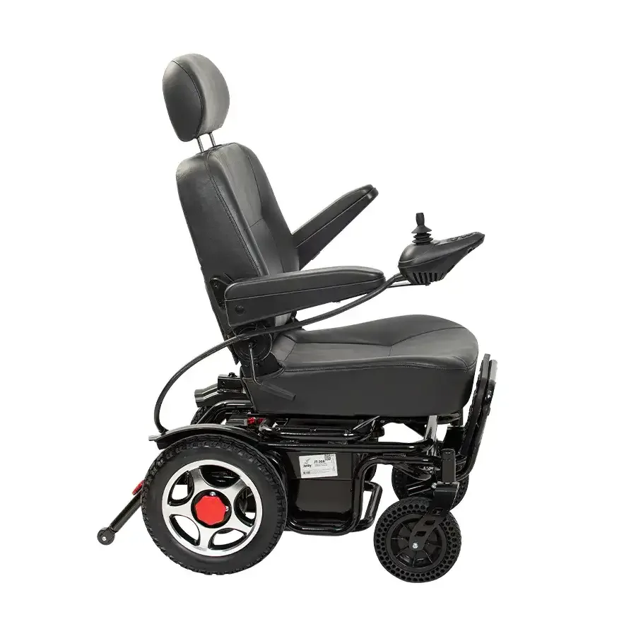 Jetty JT-200 Standart akülü tekerlekli sandalye, yandan, kolçak yukarı kaldırılmış