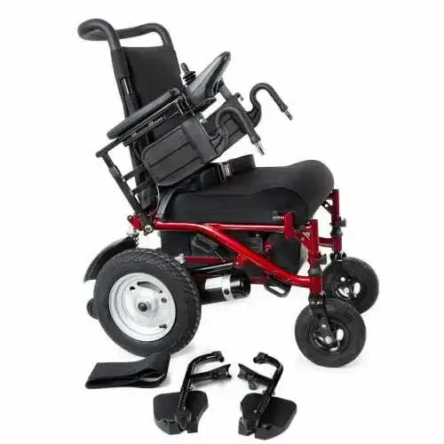 Comfort LY-EB206 Climber akülü tekerlekli sandalye, sırtlık katlanmış, ayak dayamaları çıkarılmış
