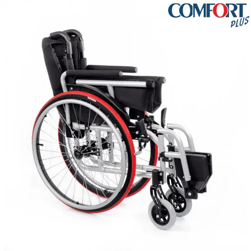 Comfort Plus DM-315 aktif sandalye, sırtlık katlanmış hâli, yandan