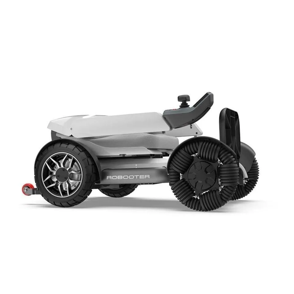 X40 Robooter akülü sandalye, katlanmış hâli yandan