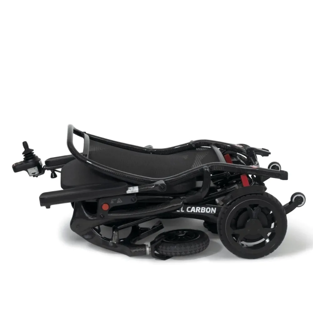 Meyra iTravel Carbon W5905 akülü sandalye, katlanmış hâli yandan