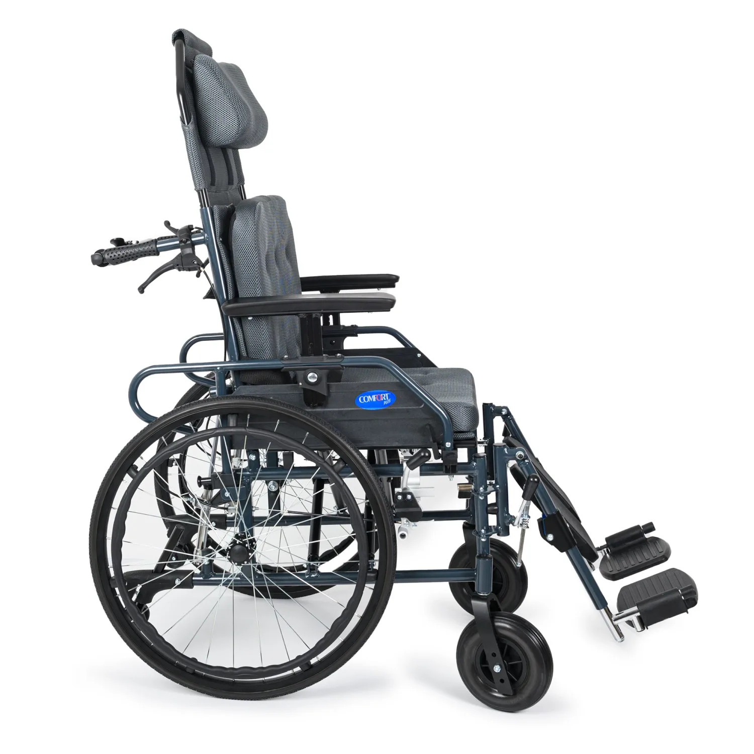 Comfort Plus PHW954LGC-46 sandalye yandan, sırtlık dik ve ayak dayama uzatılmış