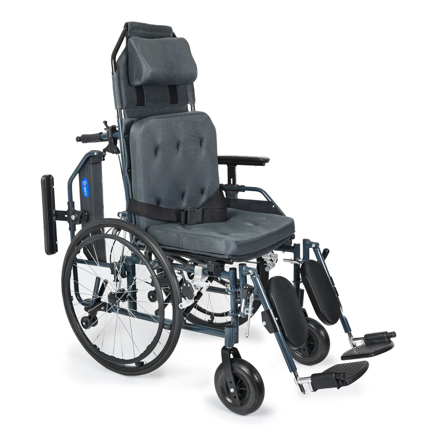Comfort Plus PHW954LGC-46 sandalye, bir kolçak yukarı kaldırılmış, baş destekli