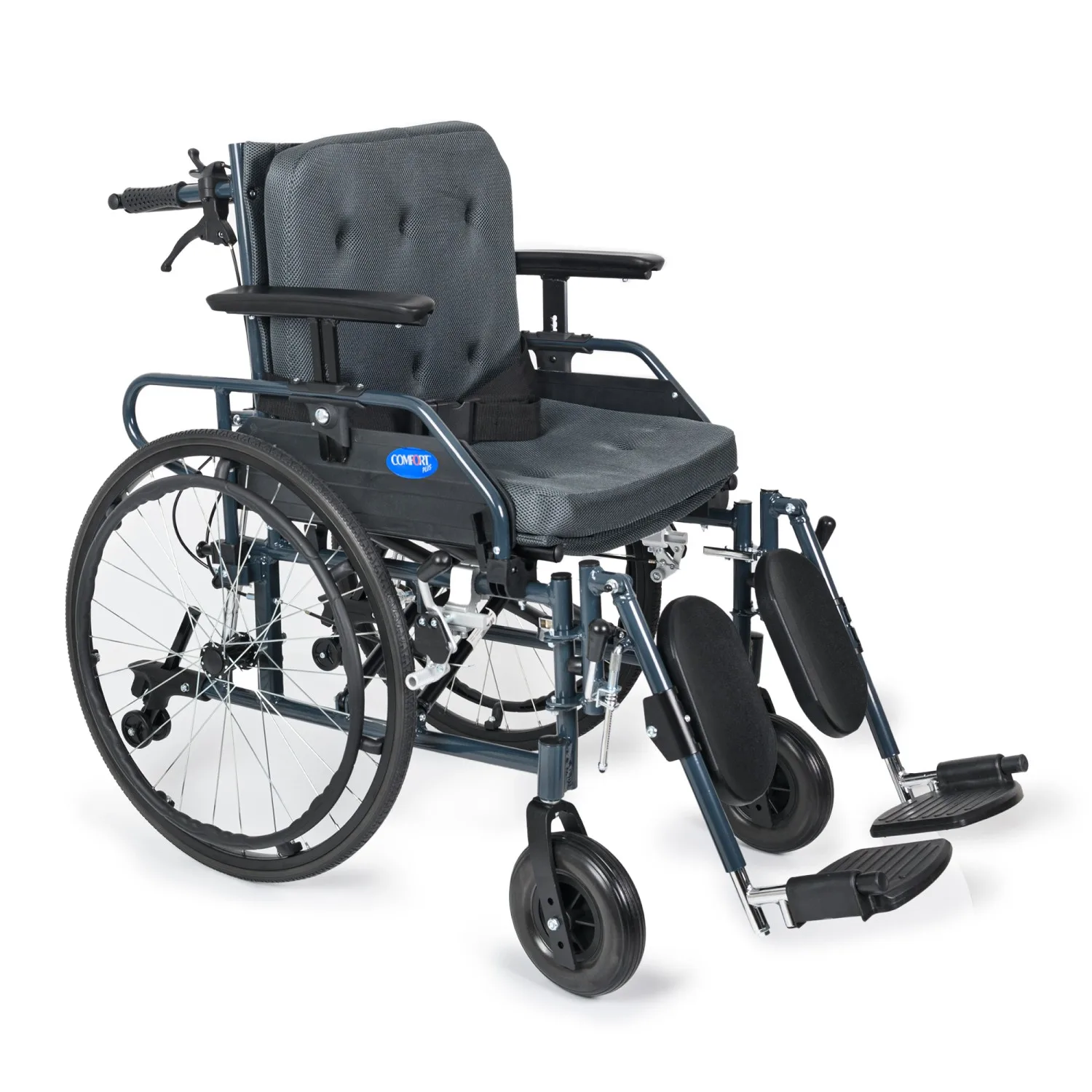 Comfort Plus PHW954LGC-46 sandalye baş desteği takılmadan, gri döşeme, önden çapraz