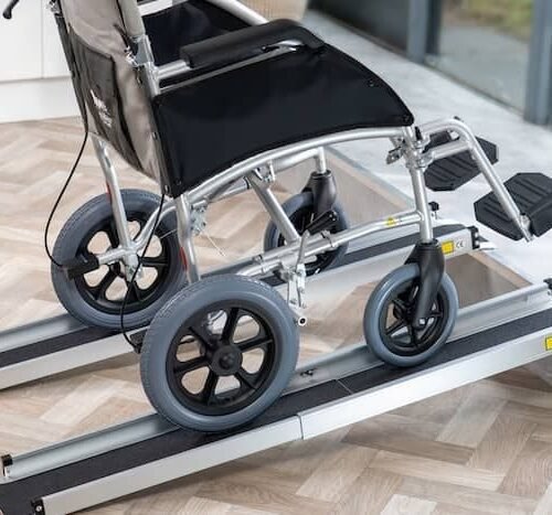 Portatif Hafif Tekerlekli Sandalye Rampası – Teleskopik