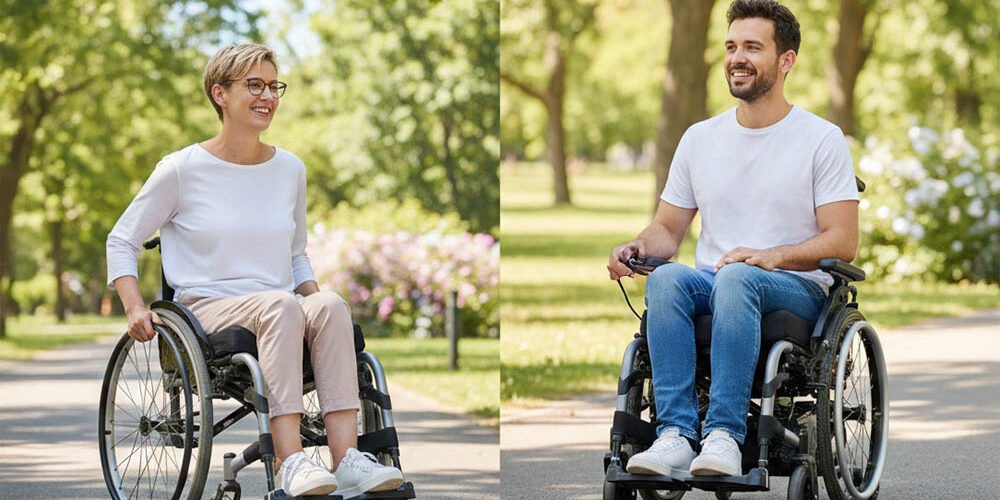 manuel ve akülü tekerlekli sandalye