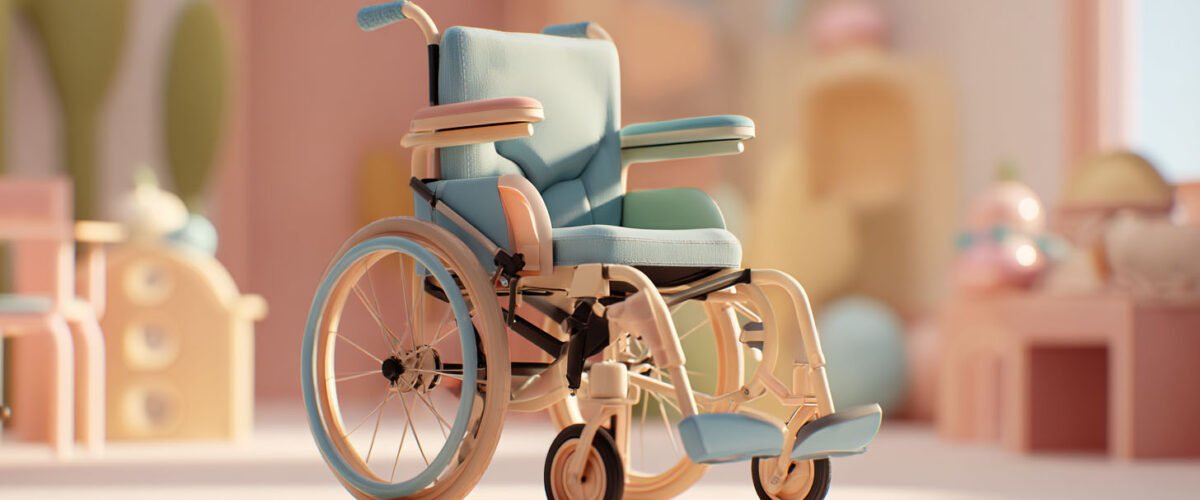 Çocuklar İçin Ergonomik Tekerlekli Sandalye